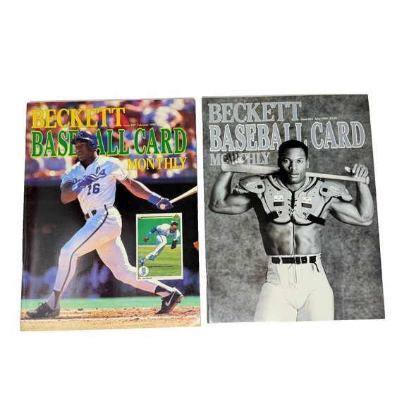 Beckett Magazine Other - Bo Jackson Beckett Magazine Lot 2 Baseball Card Monthly 1990 Issues 59 63